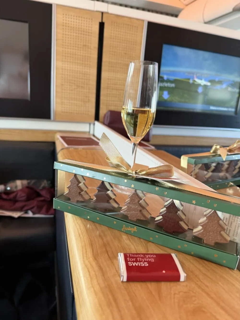 Weihnachten in der Swiss First Class