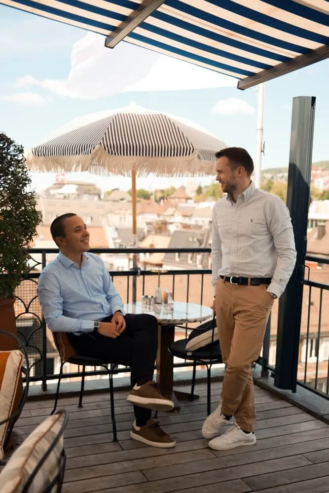 Florian und Luigi im Gespräch