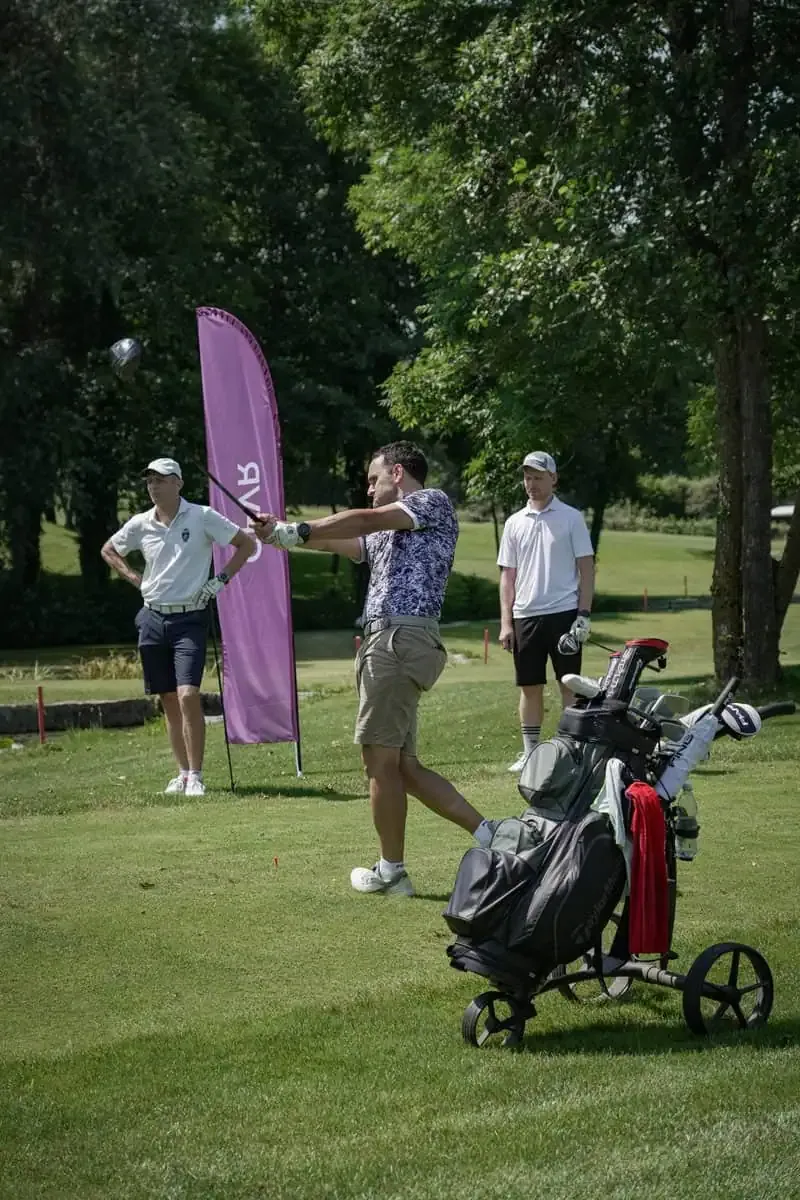 Golfer on the green